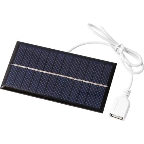 1W 6V Mini Solar Panel DIY Solar System for Phone Power Bank Cell Charger Portable Solar Panel Socket Battery