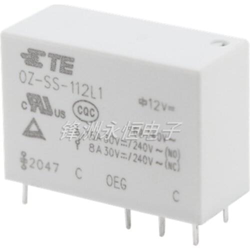 10PCS/lot Power relays OZ-SS-112L1 OZ-SS-124L1 16A240VAC A set of conversions 8PIN