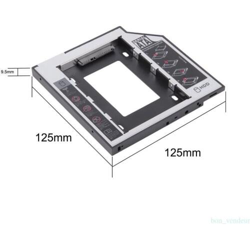 9.5mm SATA HDD SSD Hard Drive Disk Caddy for Acer TravelMate P245-M P245-MG P245-MP P245-MPG P246-M P246-MG TimelineX 8473T