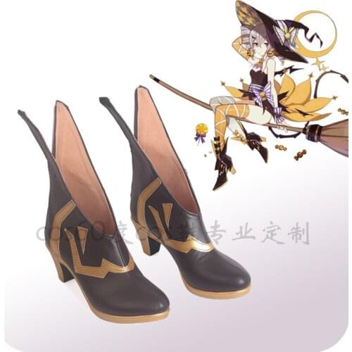 Anime cosplay Honkai Impact 3rd Bronya Zaych Halloween Witch Shoes