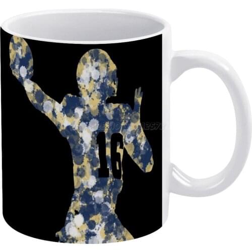 Splatter Goff White Mug Custom Printed Funny Tea Cup Gift Personalised Coffee Mug Goff Jared Jared Goff Rams Los Angeles La La R