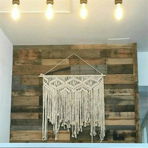 Bohemia Style Wall Hanging Tapestries Macrame Handmade Wedding Backdrop Curtain Boho Wedding Hanger Home Wall