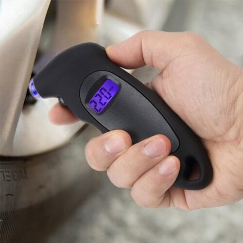 1pc Digital Tire Pressure Gauge Meter Bicycle Bike Car Tire Diagnostic Tool 0-150 PSI Backlight LCD Air Pressure Gauge Tester
