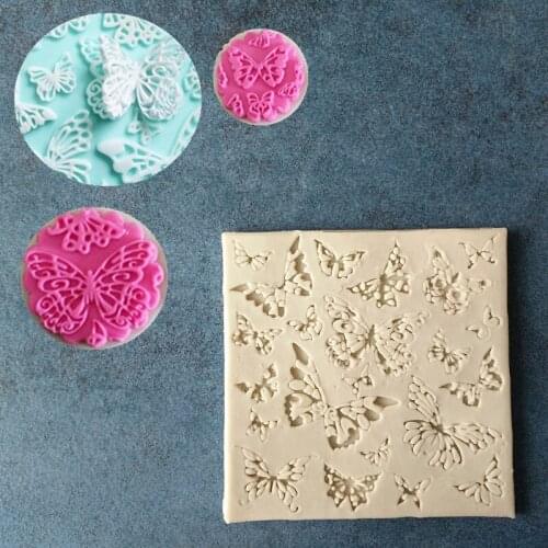 DIY Fondant Silicone Mold Butterfly Texture Fondant Cake Silicone Mold Chocolate Cake Mold A799