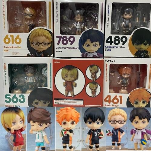 Haikyuu Figure Hinata Shoyo Ushijima Wakatoshi Tsukishima Kei Kageyama Tobio Toy Oikawa Toru Kozume Kenma Action Figure Toy Doll