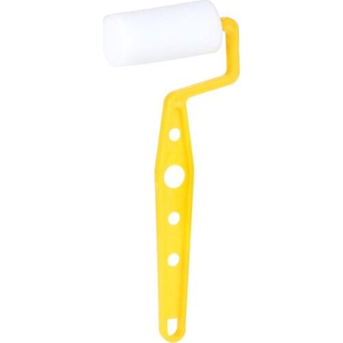Uxcell Mini Paint Roller Frame Sponge 2 Inch OD 25mm Plastic Handle for Painting Repair to paint trim door edging plaster