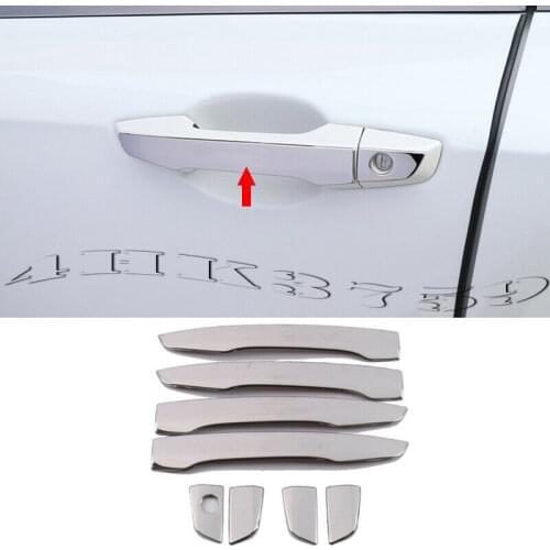 Chrome Stainless Car Door Handle Moulding Decor stickers For Honda CR-V 2017-2020