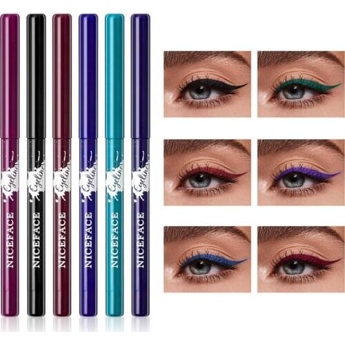 6Pcs Colorful Eyeliner Pencil Waterproof Pen Precision Long-lasting Liquid Eye Liner Smooth Makeup Cosmetics Tools Long-lasting