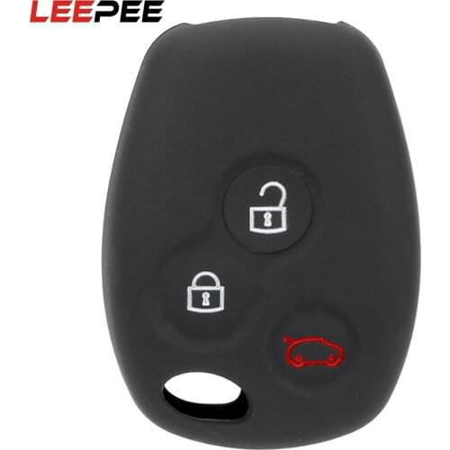 LEEPEE 3 Buttons Car Key Shell For Renault Remote Car Key Cover