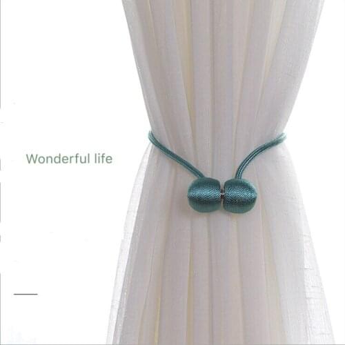 Wonderlife Magnetic Ball New Pearl Curtain Simple Tie Rope Accessory Rods Accessoires Buckle Home Decor