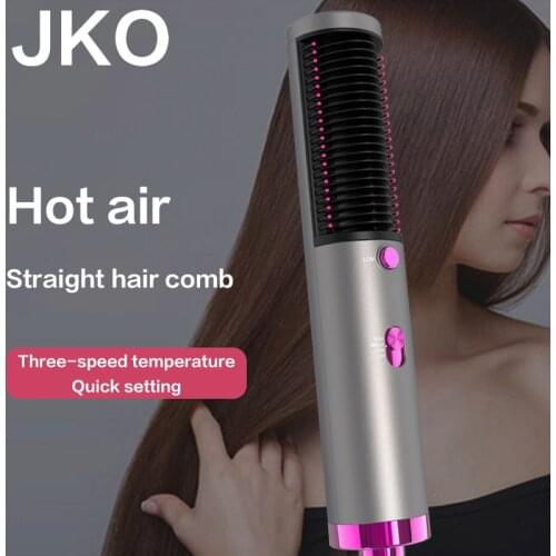 One Step Multifunctional Hot Air Comb Straightening Hair Dryer Curler Straight Hair 3 In 1 Hair Dryer Brush Styling Tool
