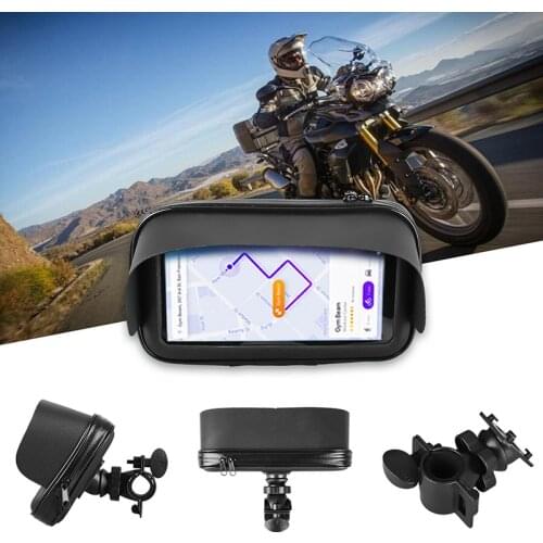 2020 new Universal Waterproof Cell Phone Pouch Case Bag with Bike Motorcycle Handlebar Mount Holder