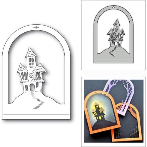 New Haunted House Dome Layer 2020 Metal Cutting Dies for DIY Scrapbooking Decorative and Card Making Embossing Craft No Stamps