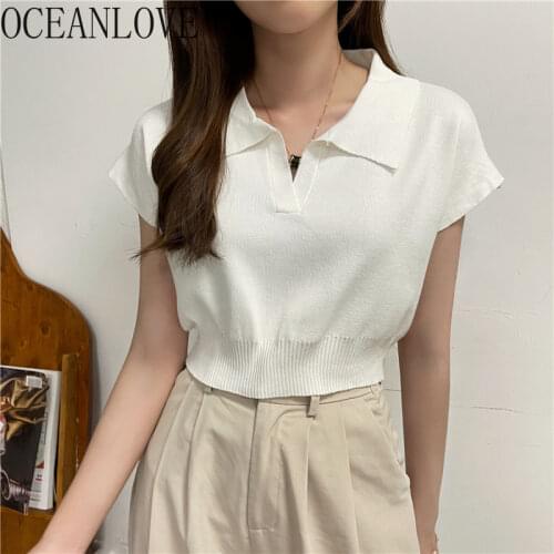 Женские укороченные футболки Oceanlove China At AliExpress