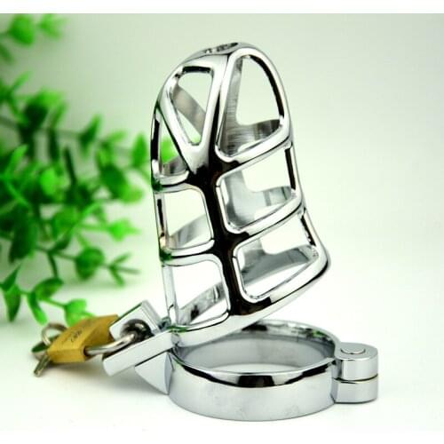 Sex Toys for Man Metal Chastity Lock Penis Cage Penis Bondage Mesh Chastity Lock