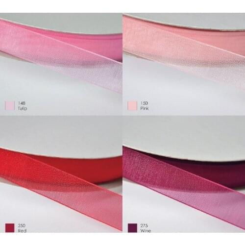 Pink 84 Color snow yarn chiffon ribbon Organza Ribbon DIY Hair gift Wrapping packaging flowers wedding party decoration material