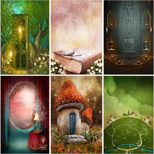 Fairy Tale Wonderland Forest Jungle Fairy Dreamy Photo Backdrops Children Photography Backgrounds For Photo Studio 210403MST-01