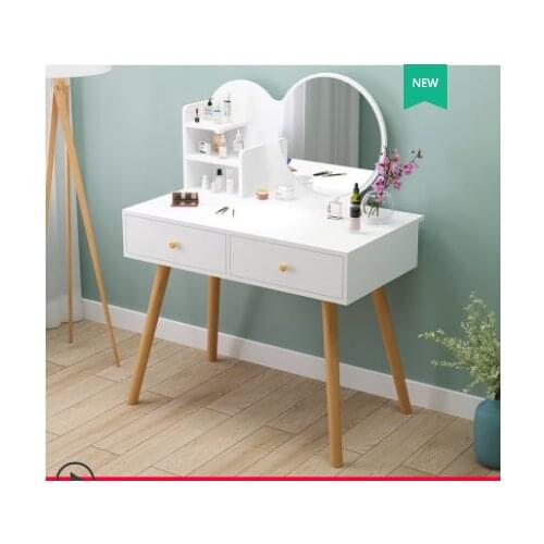 Dressing table, bedroom, modern simple dressing table, storage cabinet, one net red small single dressing table, Nordic table