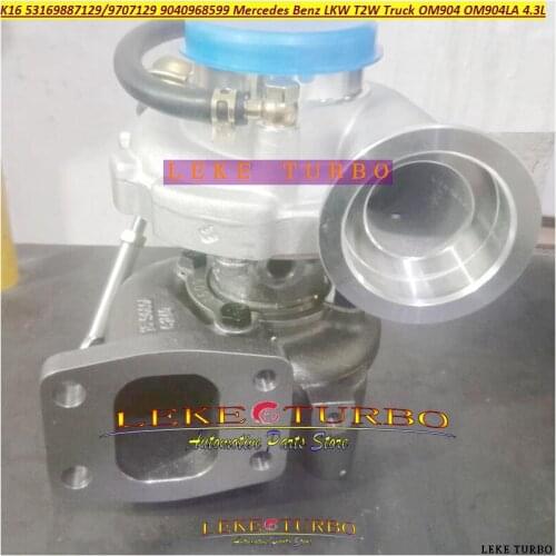 K16 7129 53169707129 53169887129 9040968599 Turbo Turbocharger For Mercedes Benz LKW T2W Truck 2002-08 OM904 OM904LA 4.3L