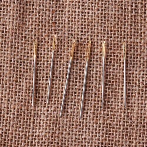 Convenient 6PCS / Set Hand Sewing Large Eye Blunt Needles Wool Thick Knitter Yarn Darning Embroidery Kits Crochet P41