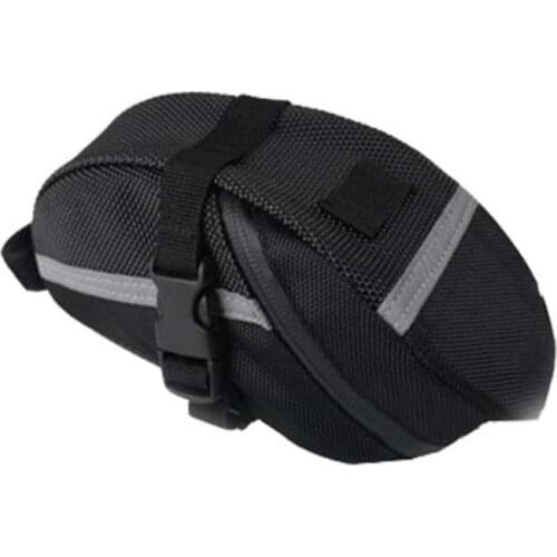 Bicycle Strap On Saddle Bag Bike Seat Bag Waterproof, Bicycle Saddle Bag Under Seat Cycling Seat Pack for Mountain Road Bikes