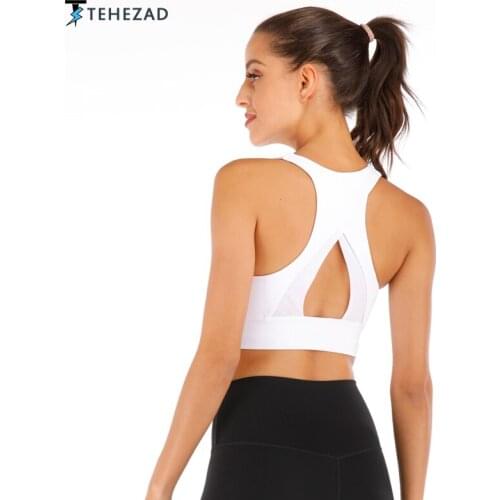 TEHEZAD Women Yoga Sport Bra Female Fitness Lingerie Large Size Top Running Gym Feminine Underwear Ladies Push Up Crop Clothing