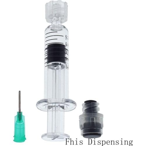1ml Luer Lock Syringe (Gray Piston) with 18G Needle Reusable Pack of 2