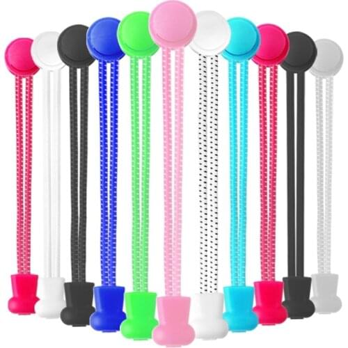 1 Pair Round Shoelaces Elastic Lazy Lace Young men and women fashion Convenient and easy to put on and take off No tie shoelaces