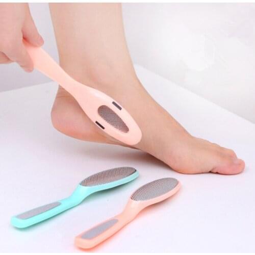 1pc Double-sided frosting foot File rubbing board grind stone peeling foot pedicure sole scraping heel calluses horny foot tool