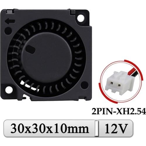 10Pcs Gdstime DC 12V 3cm 30mmx10mm Turbo Blower Cooler Fan 30x30x10mm Mini Micro Cooling Fan 3D Printer Radiator Fan