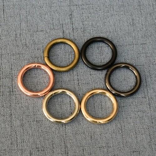 10 Pcs/Lot 20mm Alloy O Ring Unwelded Key Ring Belt Strap Dog Chain Buckle Clip Trigger Bag Buckle Metal Accessories