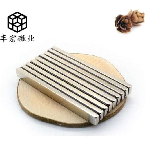 100*5*3 electroplated strong magnetic sucker strip sheet magnet waterproof rust-proof 100*5*3 permanent magnet NdFeB