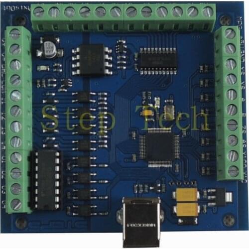 100KHz mach3 usb 4 Axis Stepper motor controller card USB CNC motion Controller card breakout board for CNC Engraving 12-24V