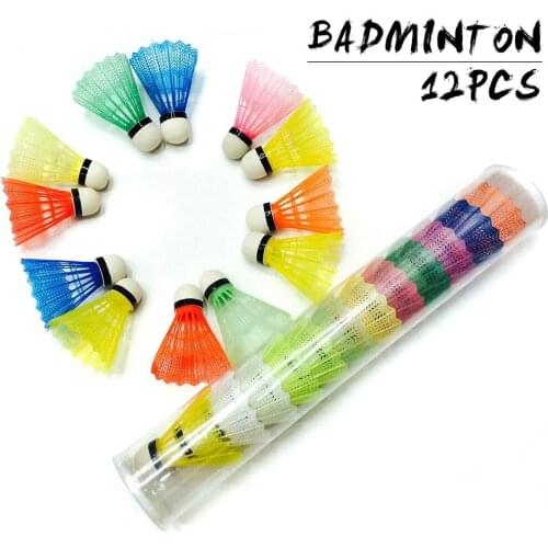 12 PCS/Set Colorful Foam Plastic Badminton Ball
