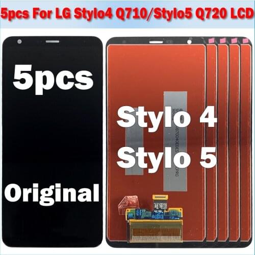 5 Piece/lot For LG Stylo 4 Q710 Stylo 5 Q720 LMQ720MS LCD Display Digitizer Assembly Replacement For LG Stylo4 Stylo5 Display