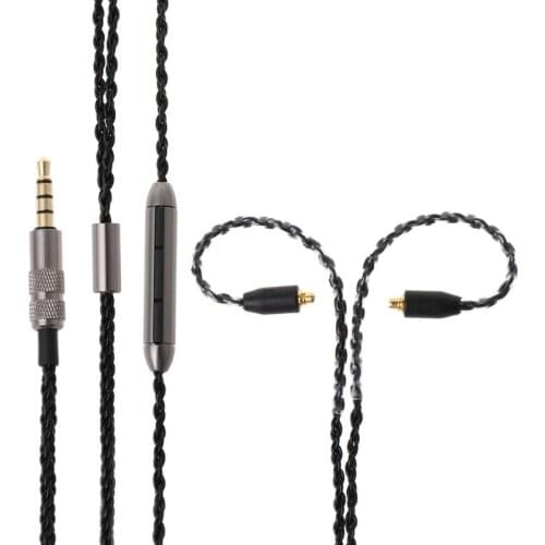 8 Share 3.5MM/TYPE C Earphone MMCX Cable with Mic/Volume Control for Shure SE215 SE315 SE425 SE535 SE846 UE900 WESTONE SONY Repl
