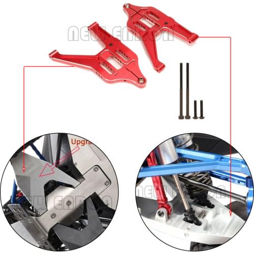 #8533 2Pcs/Set Aluminum Front Hem Suspension Arm Lower A-Arm Metal for RC Car Part Traxxas 1/7 UDR Unlimited Desert Racer 85076