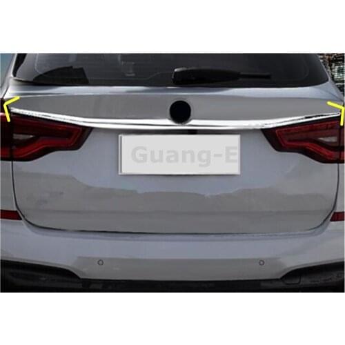 Car Rear Door License Tailgate Bumper Frame Plate Trim Trunk Hood 1pcs For BMW X3 XDrive 25i 28i 30i 2018 2019 2020