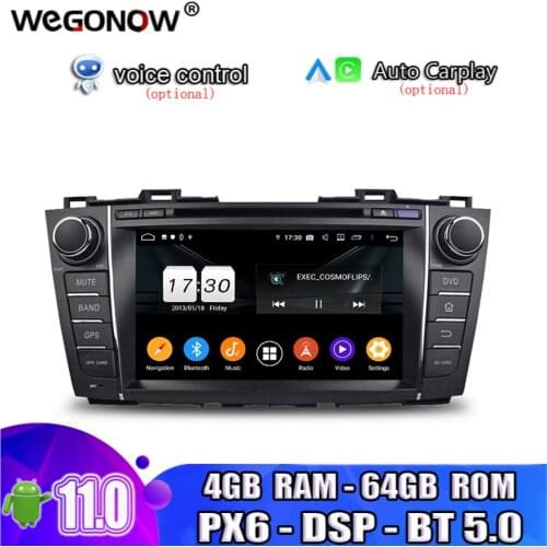TDA7851 Android10 IPS 8 Core 64GB ROM Car DVD Player GPS navi Map RDS Radio wifi Bluetooth5.0 For Mazda 5 Premacy 2009-2012