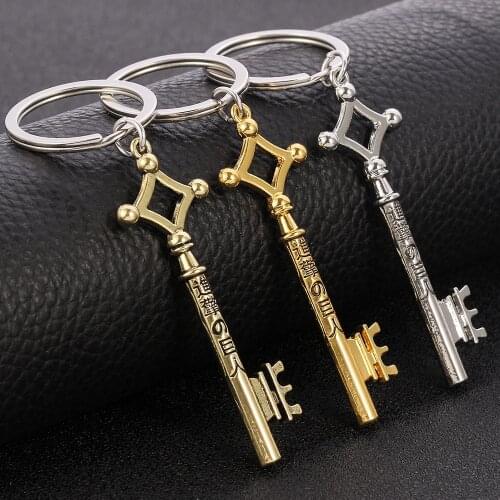 Attack On Titan Keychain Eren Yeager Shingeki No Kyojin Keyring Key Holder Chain Ring Vintage Anime Jewelry Cosplay Wholesale