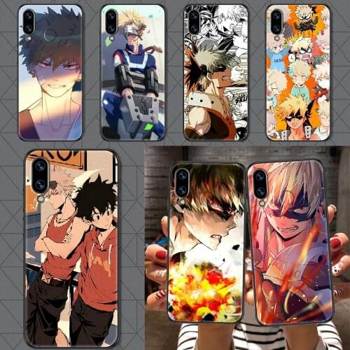 Bakugou Katsuki Anime Phone case For Huawei Honor 6 7 8 9 10 10i 20 A C X Lite Pro Play black soft Etui trend cover 3D prime