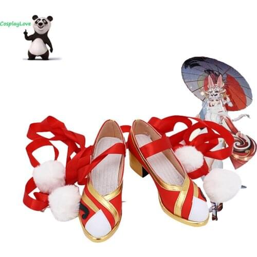 CosplayLove Arena Of Valor Honor of Kings Gongsun Li Red Cosplay Shoes Long Boots Leather Hand Custom Made