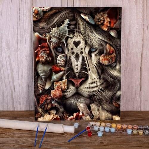 Flower DIY Painting By Numbers Complete Kit Acrylic Paints 50*70 Canvas Painting New Design For Adults Wholesale