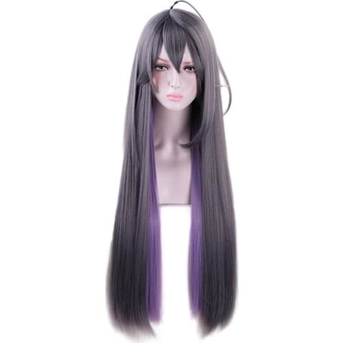 Division Rap Battle Hypnosis MIC JAKURAI JINGUJI Long Straight Wig Cosplay Synthetic Hair Party Wigs Costume + Wig Cap