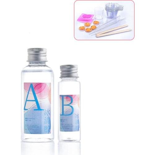 Jewelry Making Resin Epoxy 3:1 AB Crystal Glue High Adhesive Solvent Resistance Anti-yellow Accessories Tool Transparent DU55