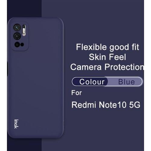 Imak for Mi Poco M3 Pro 4G 5G /Redmi Note 10 5G TPU Phone Cover with Camera Lens Protection Skin Feeling Colorful Case