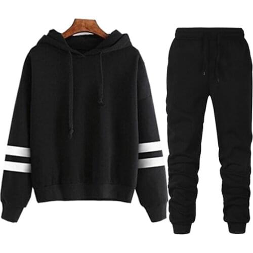 Brand Casual Hoodies Sets New Mens Hoodies + Pants Womens Oversized Hoodie Hooded Sweatshirts 2 Pieces Free Shipping
