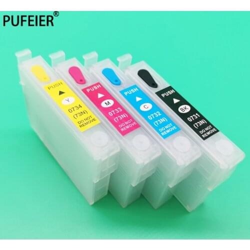 T0731 Printer Ink Cartridge Refill Kit For Epson TX100 TX101 TX200 TX209 TX110 TX210 TX300F TX121 TX600FW TX410 C79 CX8300 CX550