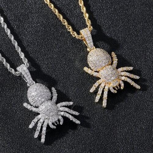 New Fashion Spider Halloween Pendant Necklace Jewelry Gift Chains