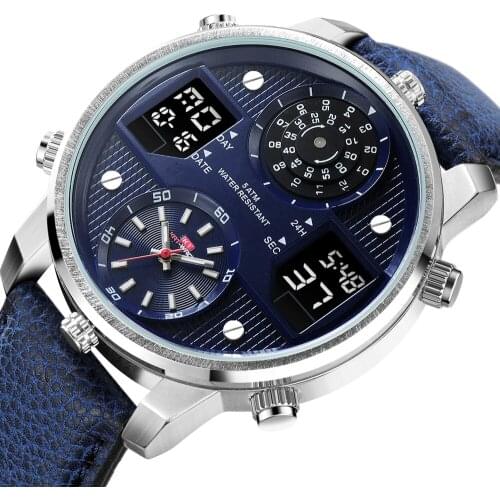 New Mens Luminous Waterproof Watch Multi Functional Dial Fashion Quartz Watch Sports Fashion Personality KT720 Watch